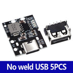 Type-C USB 5V 2A Boost Converter Step-Up Power Module Lithium Battery Charging Protection Board  LED Display USB For DIY Charger
