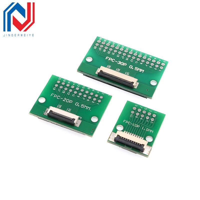 FPC/FFC Adapter Board 0.5/1.0MM to 2.54MM Soldered Connector 4/5/6/8/10/12/14/16/20/26/3040/45/50/60 Pin