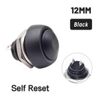 5/20/100PCS PBS-33B Black Red Green Yellow White Blue Orange Self-reset Self-locking 12mm Momentary Push Button Switch