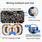20W 22W Car Wireless Charging Mobile Phone Wireless Charger Module with Three Coil Transmission End 24V 12V Wide Voltage