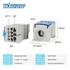 UKK Distribution Box One In Several Out Power Electrical Connector Junction Din Rail Terminal Block UKK80A/125A/160A/250A/400A