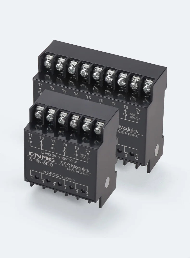 Optically Isolated Multi-Circuit Solid State Relay Module 24V DC Control DC DIN-Rail Module 220V AC PLC Output Amplifier Control