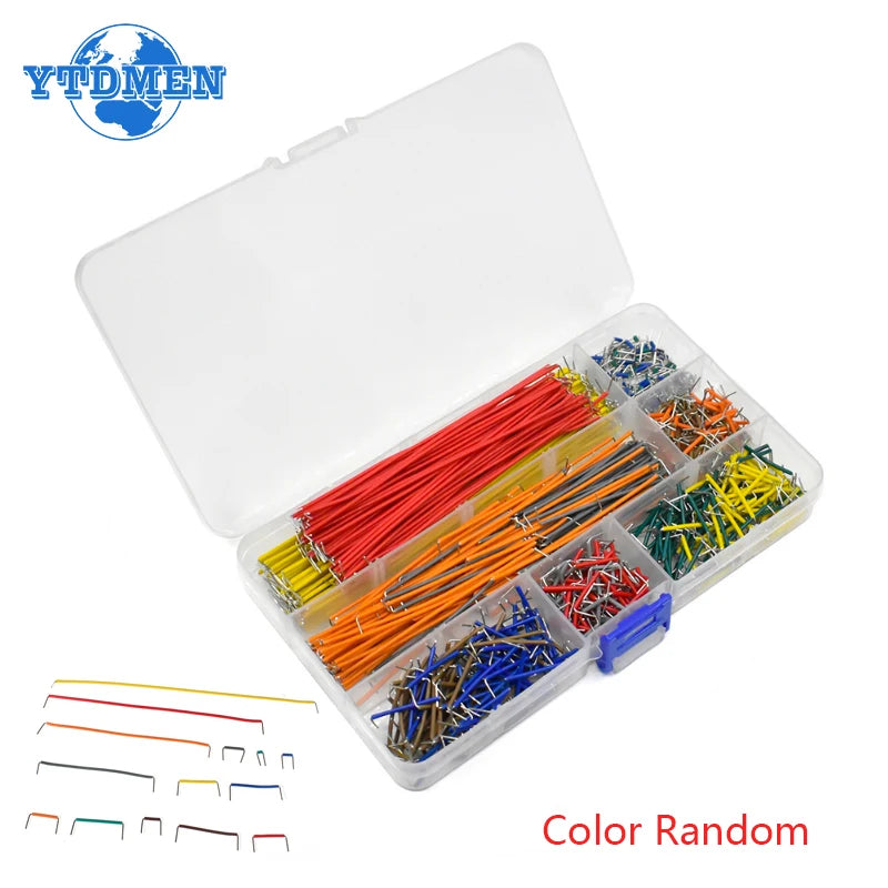 65PCS-840PCS Breadboard Jumper Wire Kit 14 Lengths Assorted for Bread Board DIY Universal 24AWG 26AWG Protoboard Cable