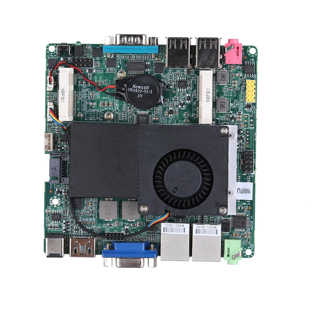 Qotom Nano ITX Motherboard MB2U213-0300 Series CPU Celeron 1007U/ Core i3-3217U/ i5-3427U onboard, dual LAN Mini Mainboard X86