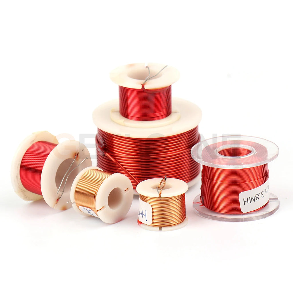 GEELOANE 0.5/0.6/0.7mm Oxygen-Free Copper Coil Inductor Frequency Divider Coil Air-Core Inductors For Amplifier HIFI Audio
