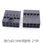 50PCS Dupont Head 2.54mm 2X3P 4P 5P 6P 7P 8P 10P Dupont Plastic Shell Pin Head Connector Jumper Wire Cable Housing Plug Female
