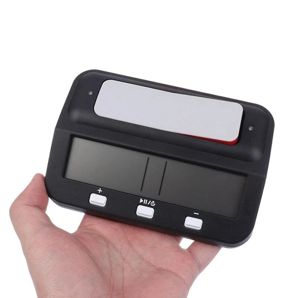 HQT101 Digital Chess Timer Count Down Up Chess Clock Professional Memory Function Chess Timer for Game Competitions