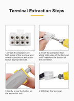 JRready JRconDRK-D173P Dual-Pin Extraction Tool Compatible with MOLEX 5557/5559 4.2mm Pitch Connectors & 5556/5558 Terminals.