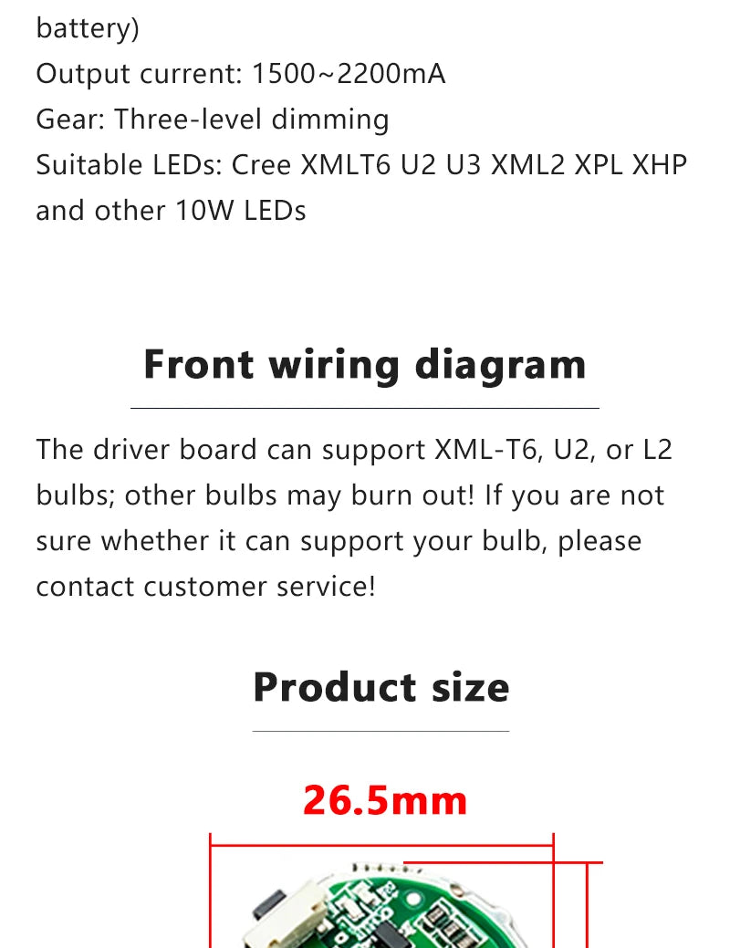 Micro USB & Type-C Dual Interface Side Press Flashlight Driver Board 3-Speed Dimming Constant Current Circuit Board