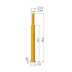 5Pcs Battery Spring Loaded Pogo Pin Connector SMD Needle PCB Height 2 3 4 5 6 7 8 9 10 11 12 13 14 16 17 18 22 MM Test Probe