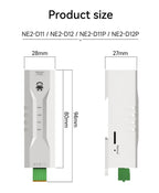 RS485 RS232 RS422 To Ethernet Serial Port Server DIN Rail Instal CDSENET NE2-D11 DC 8-28V  Modbus MQTT HTTP DNS  FOTA Remote Up