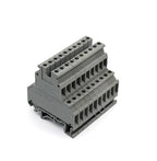 10Pcs UKK/UKKB 5 Double-Level Terminal Block 2 Layer 0.2 - 4 mm² Plug Wire Electrical Screw Connector DIN Rail Termin UKK5 UKKB5