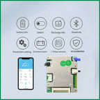 JBD Smart BMS 7-14S 24V 36V 48V 60V FOR Li-ion Lifepo4 LTO Battery with BT APP UART Balance Function PCB Board 20A 30A 40A 50A