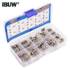 100pcs 5x20mm Quick Blow Glass Tube Fuse Assorted Kit Amp 0.25A 0.5A 1A 2A 3A 5A 8A 10A 15A 20A 250V with Storage Box