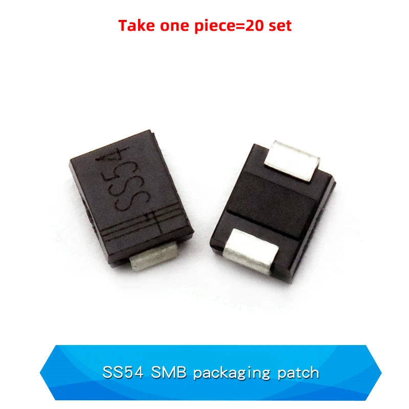 20PCS M1 M2 M4 M7 S4 SMA 1A 1N4001 4002 4004 4007 SS12 SS310 RS1M RS2M ES1D ES1J US1M SMD Schottky Rectifier Diode DO-214AC