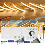 WS2811 Horse Race Running Water Led Strip 24V COB 360LEDs/M SMD 120LEDs/M Touch Controller Sync Controller 1to4 1to8 Sequential