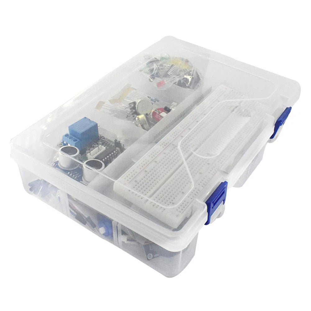 【HOT-PRICE!】Starter Kit For Arduino Uno R3 Uno R3 Breadboard And Holder Kit Step Motor / Servo Kit 1602 LCD Kit Jumper Wire Kit