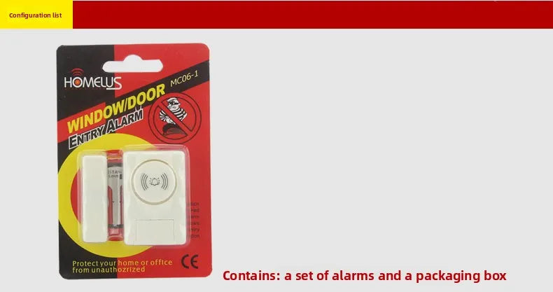 Door Window Alarm 120dB Loud Magnetic Sensor  Home Office Security Easy Install Anti Theft Alert  Drawers  Cabinets