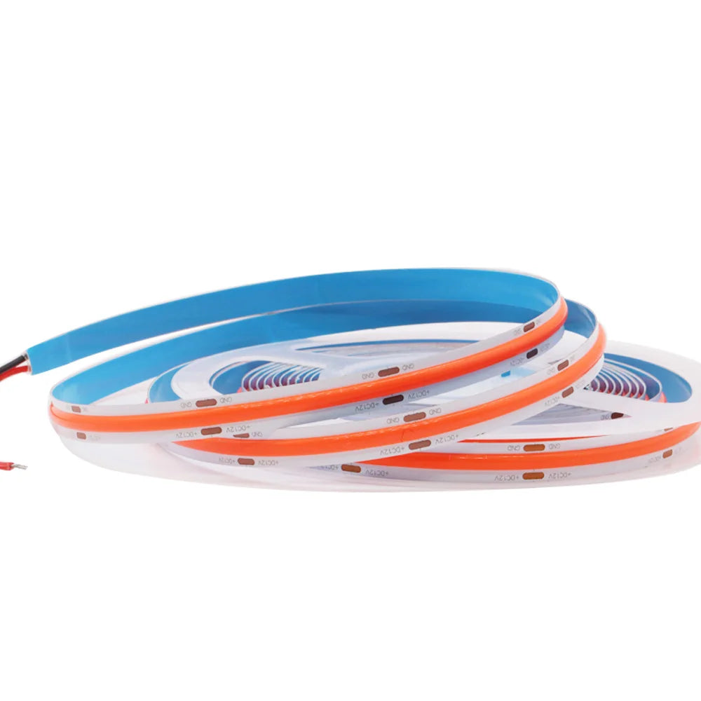 8/10mm COB LED Strip Light 12V/24V 480/528leds/m High Density Warm Cool White Red Blue Green Flexible Linear Tape Lights Bar