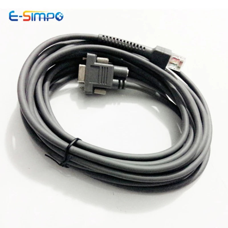 2M 3M 5M Straight RS232 Serial Cable For BarCode Scanner LS2208AP LS1203 LS4208 LS4278 DS6707 DS6708 CBA-R01-S09PAR CBA-R01-S15
