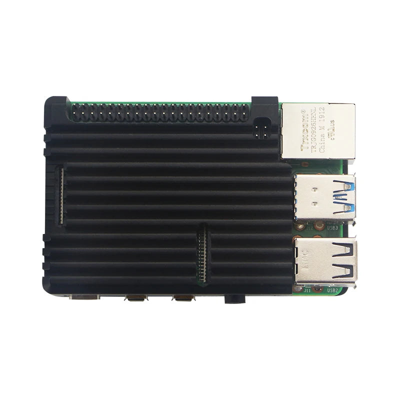 Aluminum Case for Raspberry Pi 4 Model B Armored Shell Passive Cooling Radiator Optional Dual Fan Cooler for Raspberry Pi 4