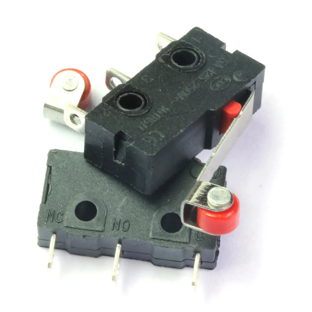 5Pcs Limit Switch Roller Lever Arm Spdt Snap Action 1no 1nc Hinge Easy Installation Long Life Electronic Equipments