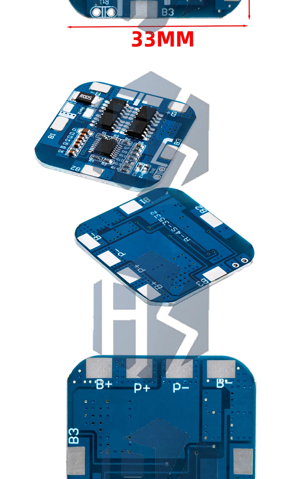 LiFePO4 BMS 4S 3.2V 12.8V 10A Battery Protection Board for 18650 Cells 3.6V 14.4V Charger Module/Overcharge/Discharge Protection