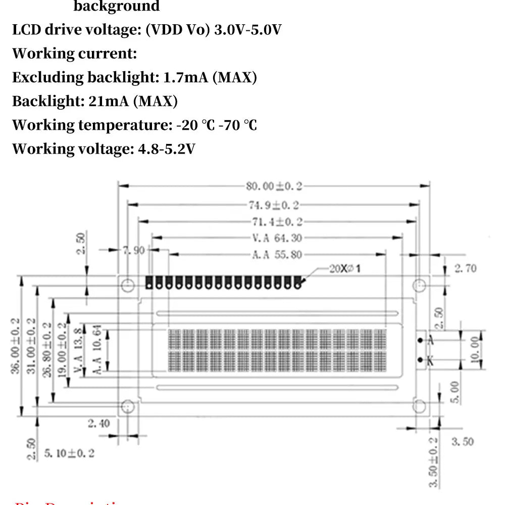 DC5V LCD1602 Screen Module 16*2 Display in ASCII Character Set PCF8574 I2C Interface Expand for Arduino development