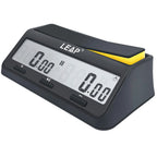 LEAP PQ9917 Chess Clock Digital Chess Timer for Board Game and Chess Timer with Bonus & Delay Count Down up Alarm Black/Orange
