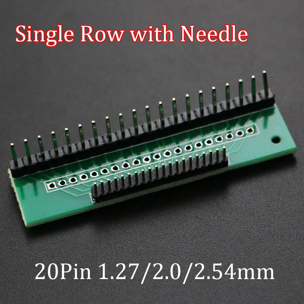 YUXI 1PCS 1.27mm 2.0mm 2.54mm Pitch Transfer Plate Converter Single Double Row Pin PCB PCI Adapter Board
