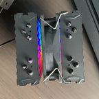 6 Heat Pipes CPU Cooler Black/White Silent RGB Cooling Fan for Intel LGA 1700 1200 1150 1151 1155 2011 X79 X99 1366 AMD AM5 AM4