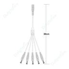 DC Power Splitter Cable 5.5mm 2.1mm 1 To 2/3/4/5/6/8 Way 5V 12V Power Adapter Connector Cord For LED Strip Lights CCTV Camera