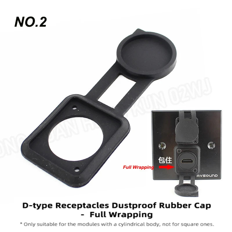 D Type RCA Female Jack YS367A Mounting Module Solder Socket AV Audio Video Connector for DVD Panel