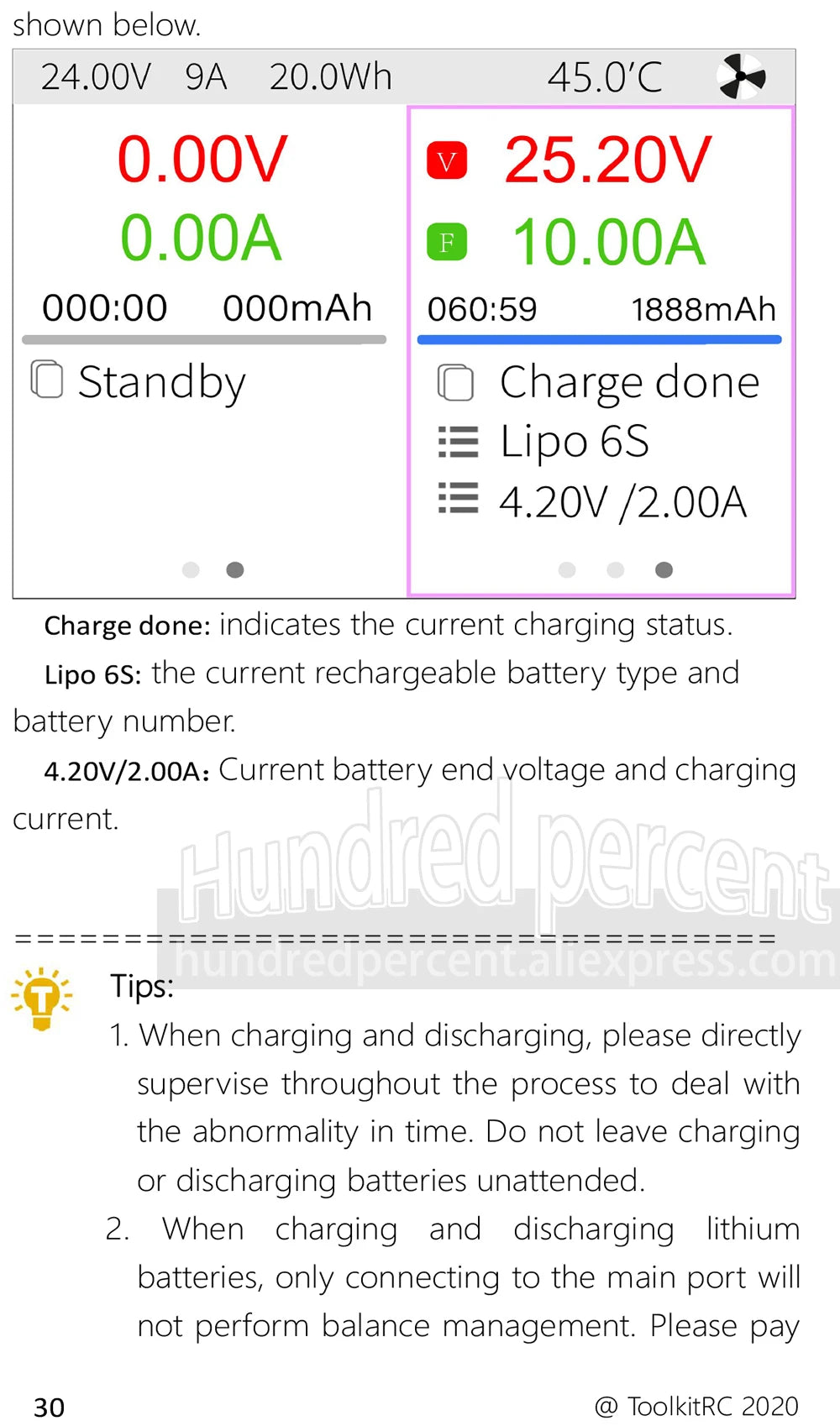 ToolkitRC M6D Green Purple 500W 15A DC Dual Channel Smart Charger Discharger For 1-6S Lipo Battery FPV Model Spare Part Replace