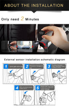 Solar Wireless Tire Pressure Monitoring System TPMS Auto Security Alarm Device Digital Colorful Display With 4 sensors