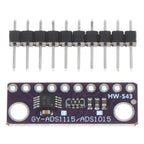 ADS1115 4 Channel 16Bit ADC Module Adjustable Gain High Precision Board For MCU Signal Acquisition DIY Electronic Projects