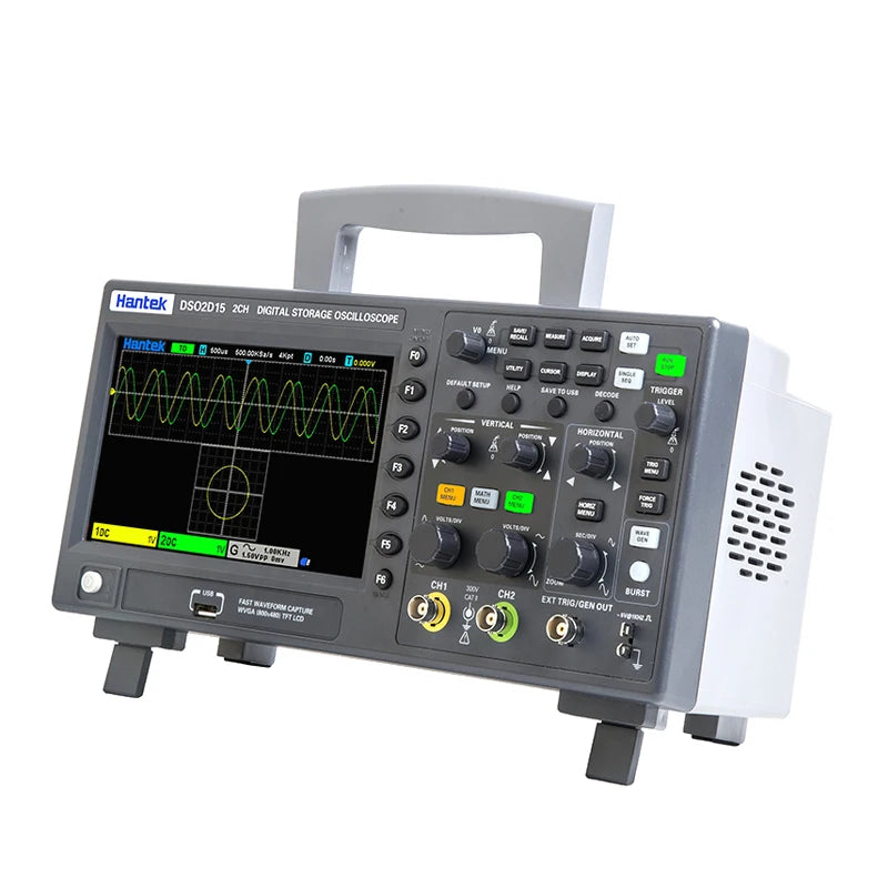 Hantek Digital Oscill DSO2C10 DSO2D15 DSO2D10 DSO2C15 2 Channels 100Mhz/150Mhz Bandwidth USB Portable Meter Tester