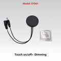 12V/24V 60W Touch Switch, Suitable for Concealed Installation in Furniture with a Thickness of 0-40mm, LED Touch Dimming Sensor.
