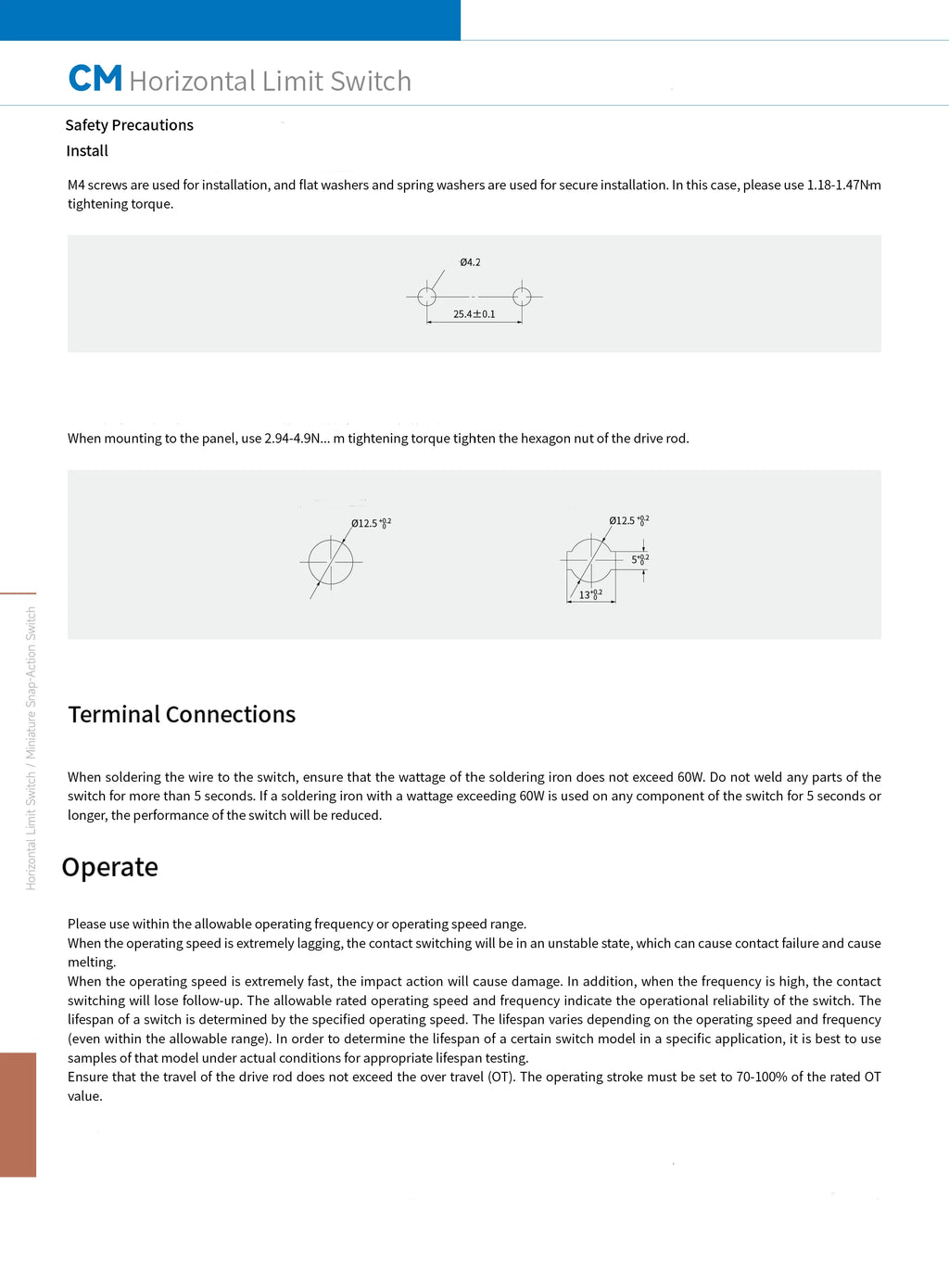 CNTD CM-1702 CM-1702K CM-1702N Micro Switch Limit Switch Travel Switch Self-Resetting Short lever Snap Action Electrical Control