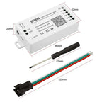 SP108E Wifi SPI Pixel LED Controller DC5-24V for WS2812B WS2811 WS2815 Addressable Pixel LED Strip Lights Max 2048 Pixels