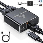 RJ45 Splitter 1 to 2 Ethernet Adapter Internet Network Cable Extender RJ45 Gigabit Connector Coupler for PC TV Box Router Cat6