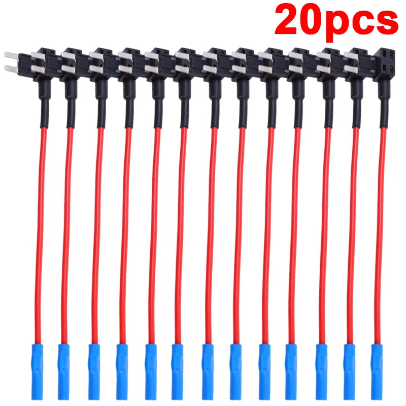 32V MINI SMALL MEDIUM Size Car Fuse Holder Add-a-circuit TAP Adapter Micro Mini Standard ATM Blade Fuse for Cars Vans 20/10/5pcs