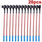 32V MINI SMALL MEDIUM Size Car Fuse Holder Add-a-circuit TAP Adapter Micro Mini Standard ATM Blade Fuse for Cars Vans 20/10/5pcs