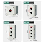 1/2/3/4/5 Hole Button Switch Control Box Button Emergency Stop Dustproof Waterproof IP65 Button Thickened Yellow Gray