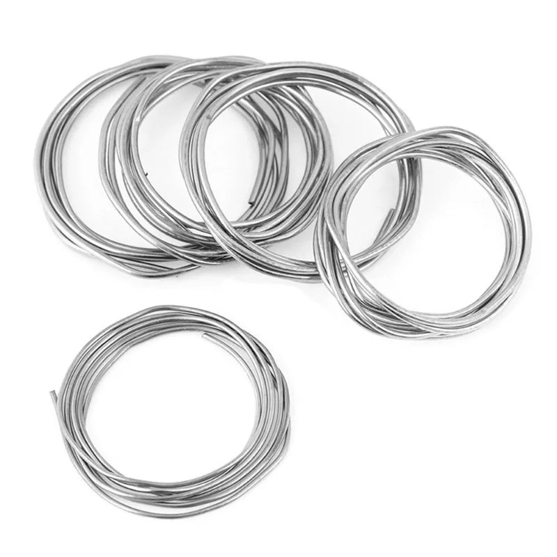 4/2/1M Low Temperature Easy Melt Aluminum Universal Silver Welding Rod Cored Wire Rod Solder No Need Solder Powder Weld Bar