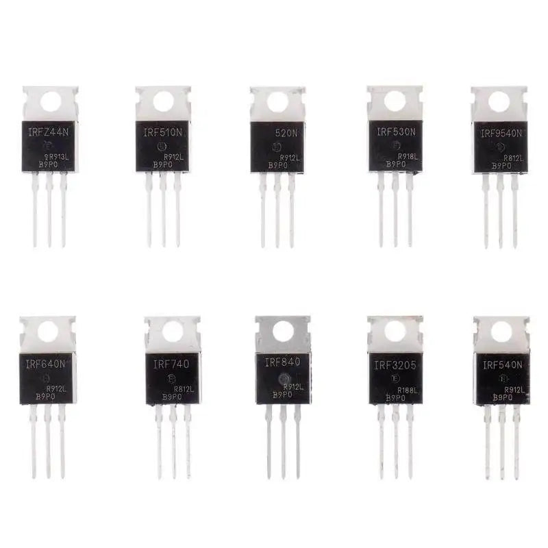 50PCS TO-220 MOSFET Tube IRFZ44N IRF510N IRF540N IRF3 Series