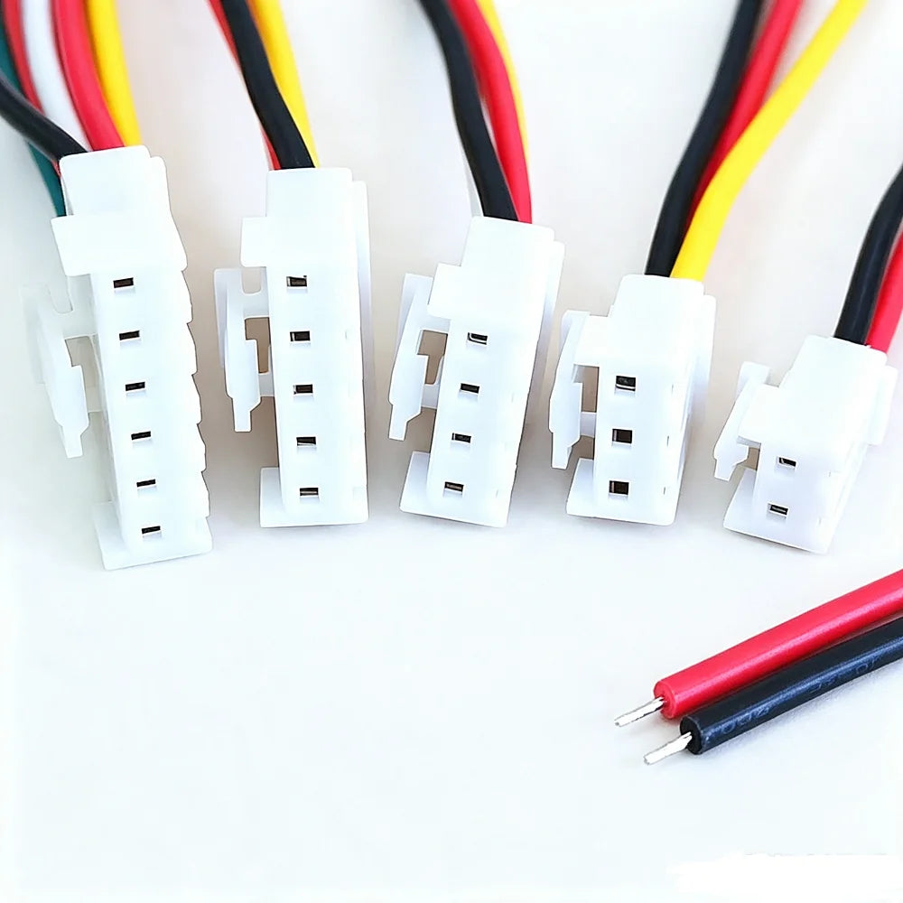 2/5PCS VH 3.96mm VH3.96 Female Housing Plug Connector Wire Cable 2 3 4 5 6 7 8 9 10 11 12Pin 22AWG Wire Length 100/200/300mm