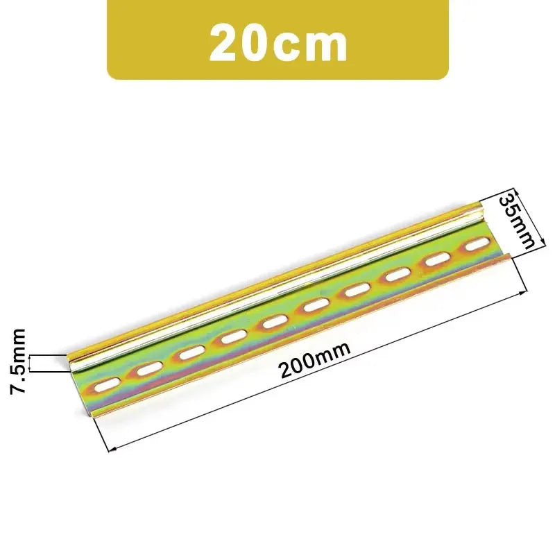 Universal Type C45 DIN Rail Terminal Blocks Relay Contactor AC Contactor Lead Guide Rail Way 35mm Wide 7.5mm High 10-50cm Length