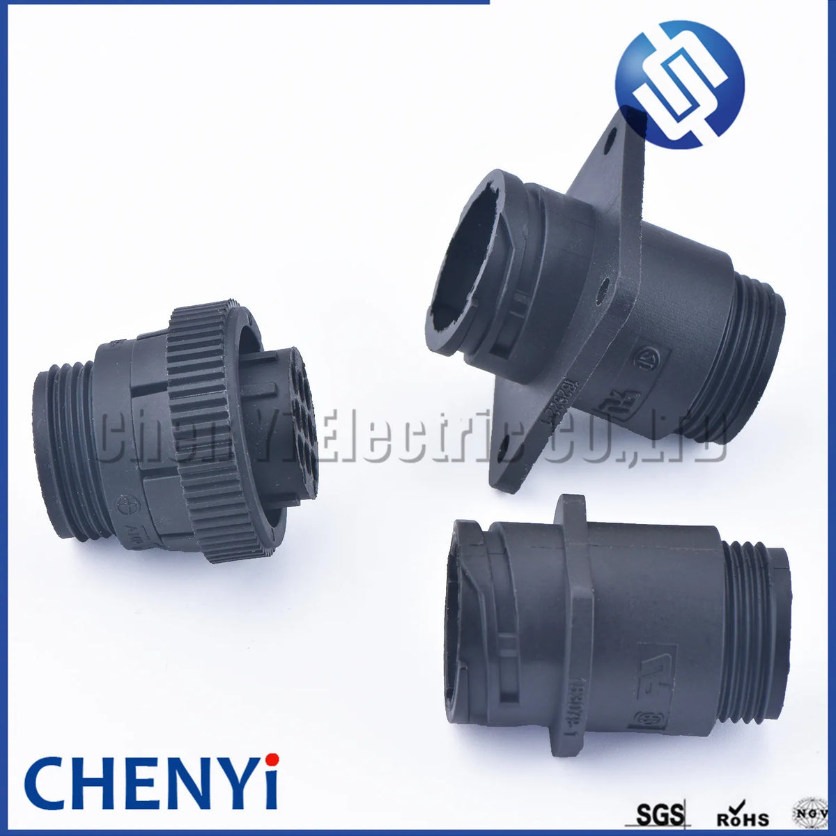 9 Pin Male Female Aviation Wiring Black Circular Connector Plug  with Pins 182663-1 182645-1 182922-1 183079-1