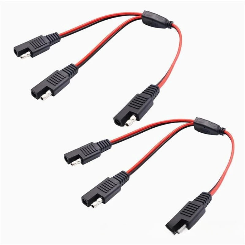 1PCS 12AW Gsae Y Distributor Adapter Cable Sae Connector Extension Cable Is Suitable for Solar Cell Connection Lines